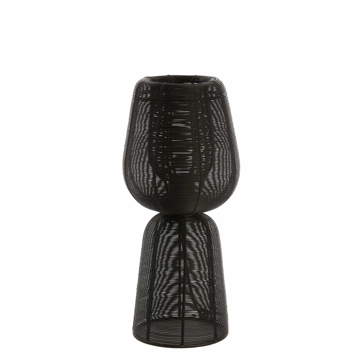 TISCHLAMPE ABOSO Schwarz 18/18/42 cm - Schwarz, Metall (18/18/42cm) - Light & Living