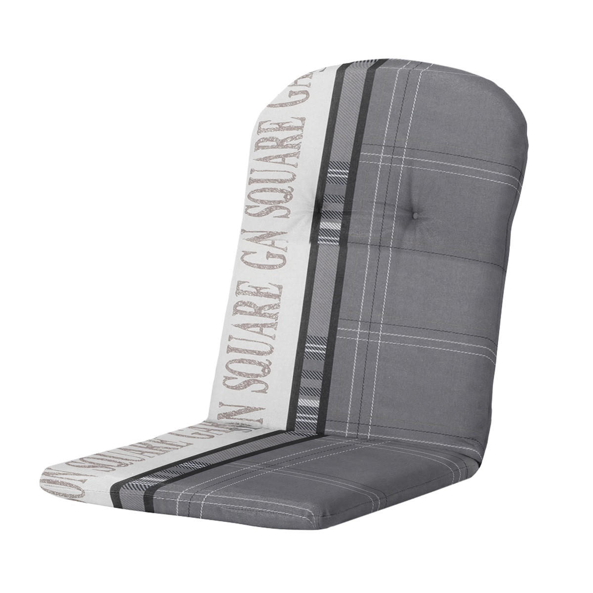 GARTENSTUHLKISSEN Madison 96/45 cm 4er-Set - Grau, Textil (45/8/96cm) - Madison