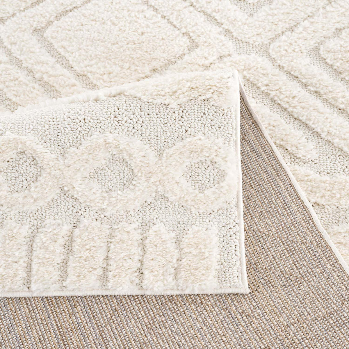 HOCHFLOR-TEPPICH Focus 3382 Creme 140x200 cm - Creme, Textil (140/200cm) - carpet city