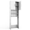 WASCHMASCHINENSCHRANK Beton 64 x 190 cm - Schieferfarben, Holzwerkstoff (64/190/26cm) - Vicco