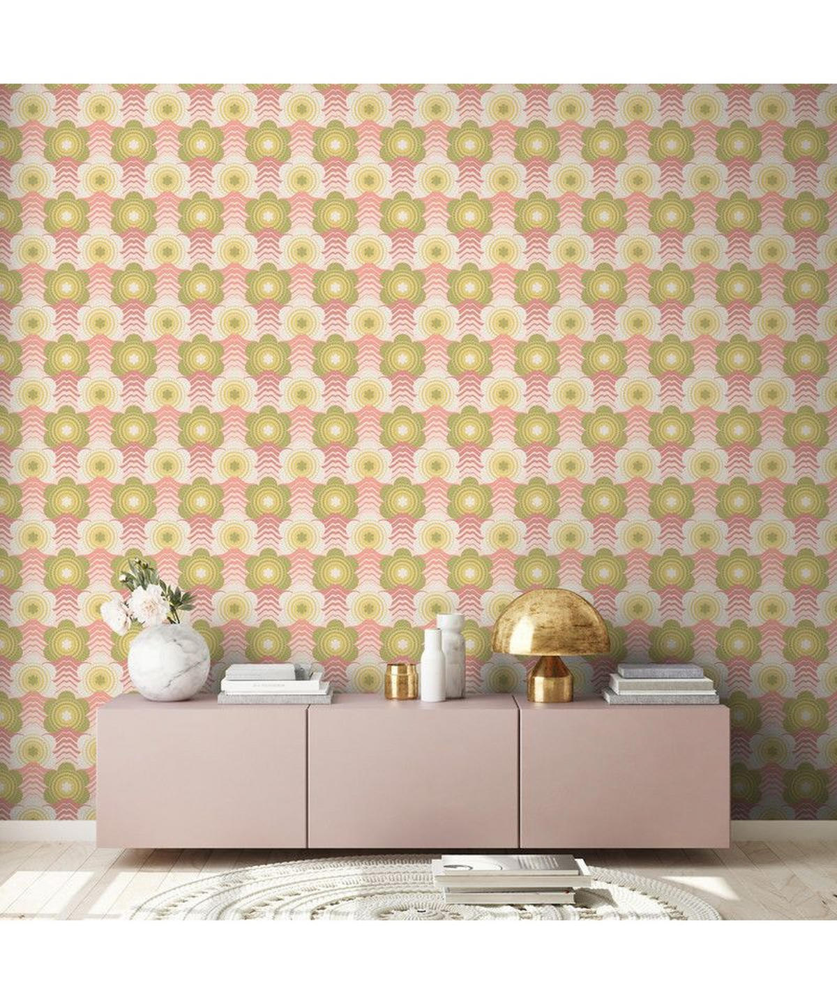 VLIESTAPETE Rosa 53/850 cm - Pink, Textil (53/1cm) - KUNSTLOFT