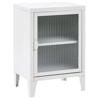 BÜROSCHRANK Metall Hellgrau Oreti - Hellgrau/Grau, Metall (40/57/30cm) - Beliani