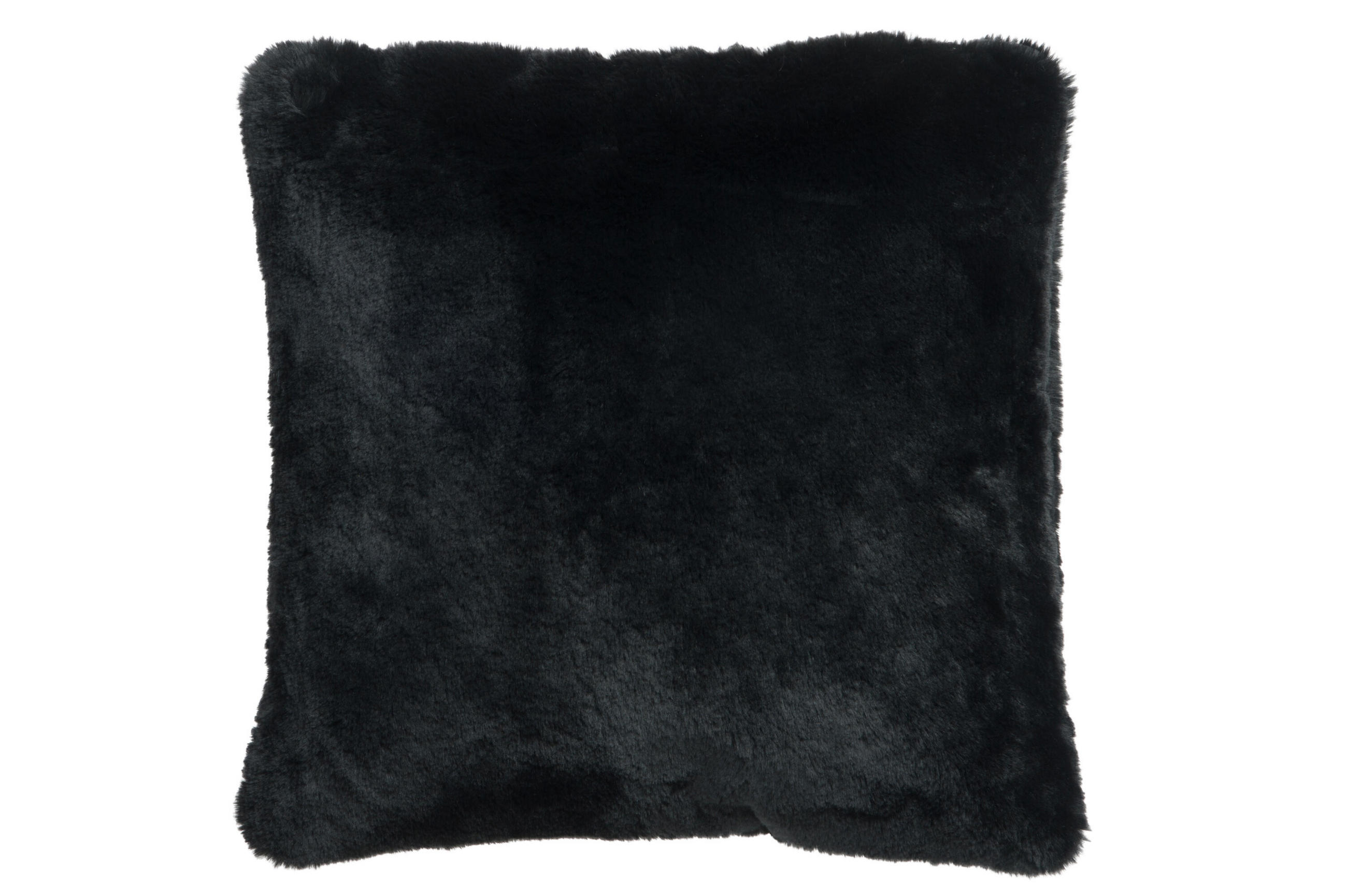 KISSEN CUTIE - Plüsch - Schwarz - Schwarz, Textil (45/45cm) - J-Line