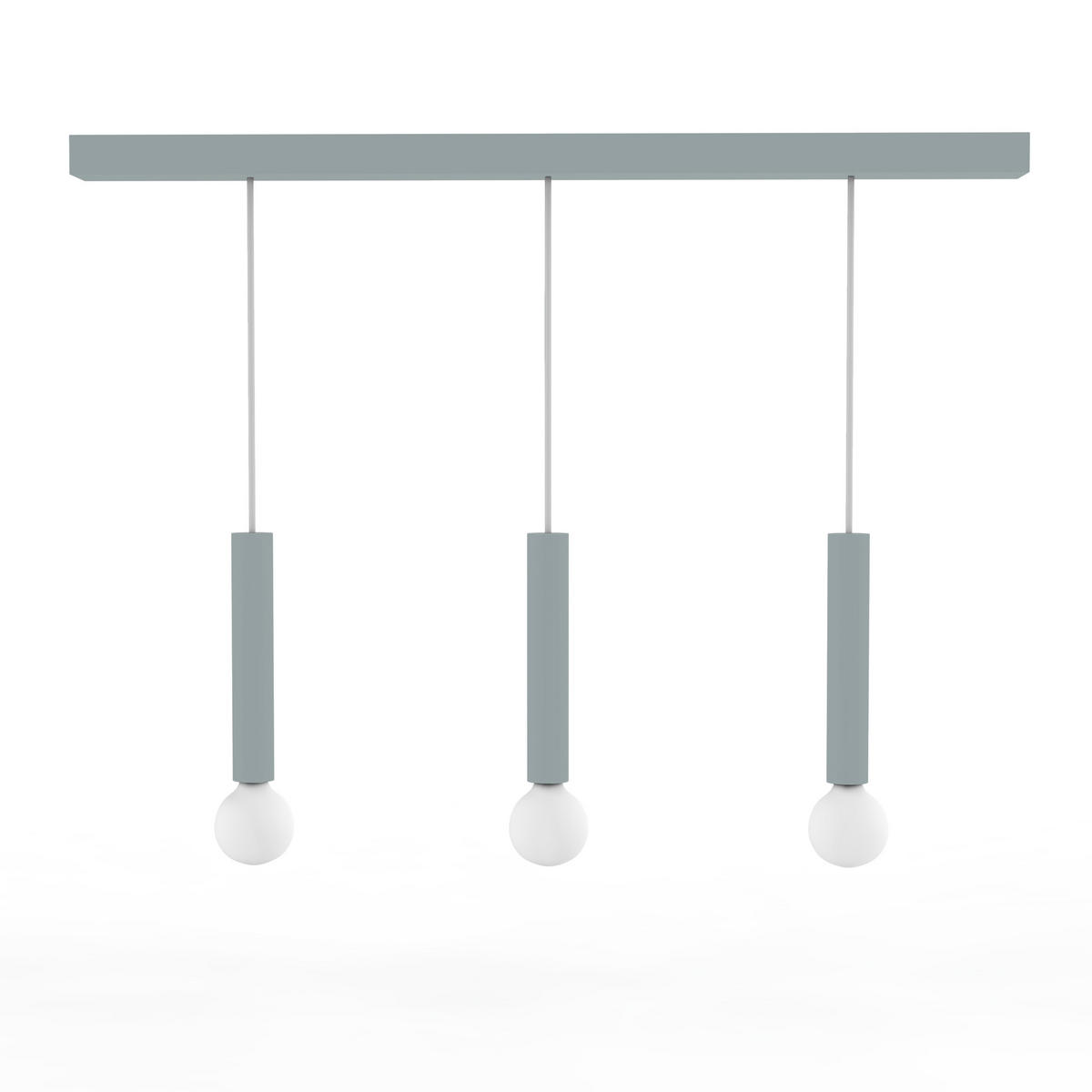 HÄNGELEUCHTE - Grau, Metall (6/100/40cm) - Lumicom