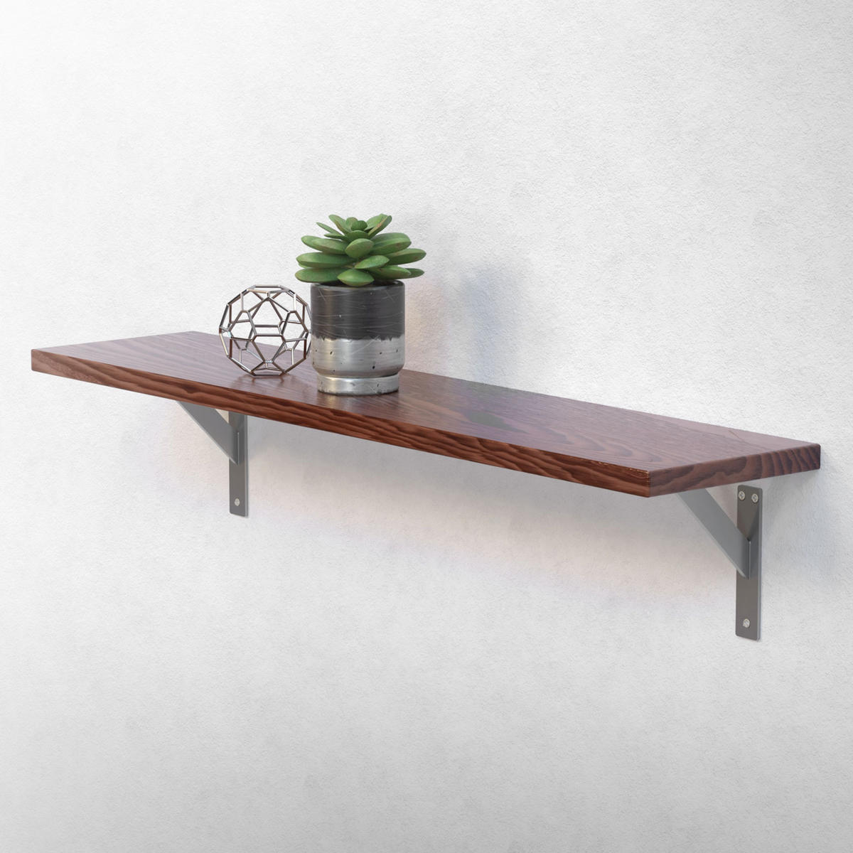 REGALHALTERUNGEN - Silberfarben, Metall (18/3/18cm) - ML-DESIGN