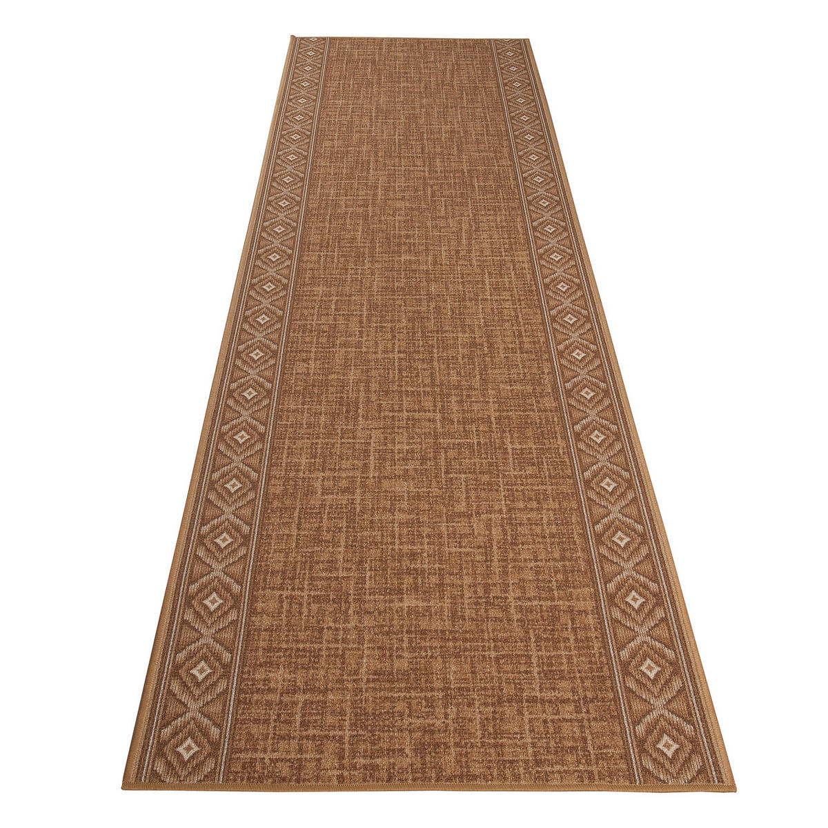 TEPPICHLÄUFER Anti-Rutsch Beige rutschfest Gummiunterlage 67/1100 cm - Beige, Textil (67/1100cm) - Tapiso