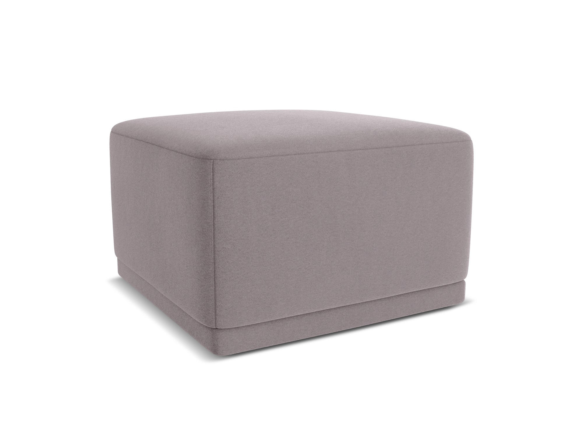 POUF Samt Stoff Violett - Lila/Flieder, Kunststoff/Textil (65/40/65cm) - Makamii