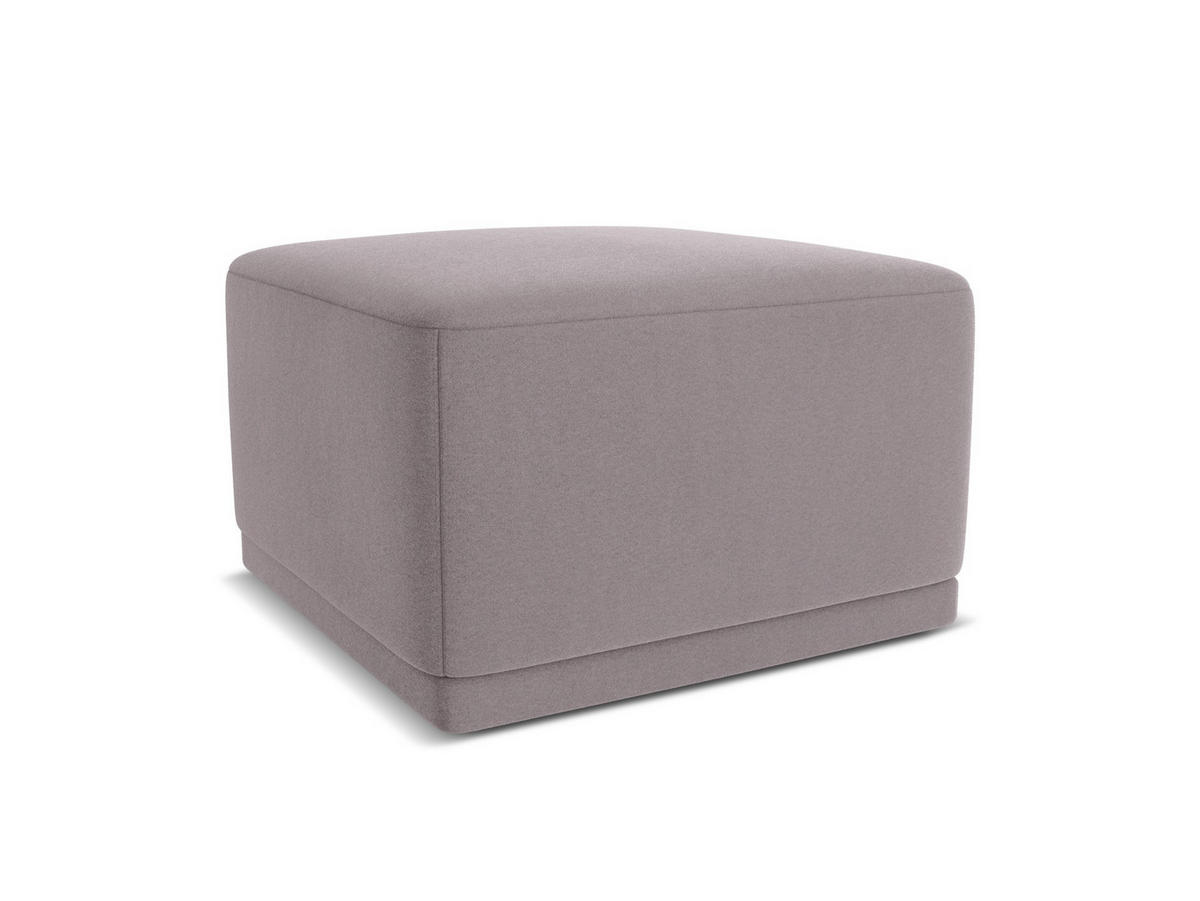 POUF Samt Stoff Violett - Lila/Flieder, Kunststoff/Textil (65/40/65cm) - Makamii