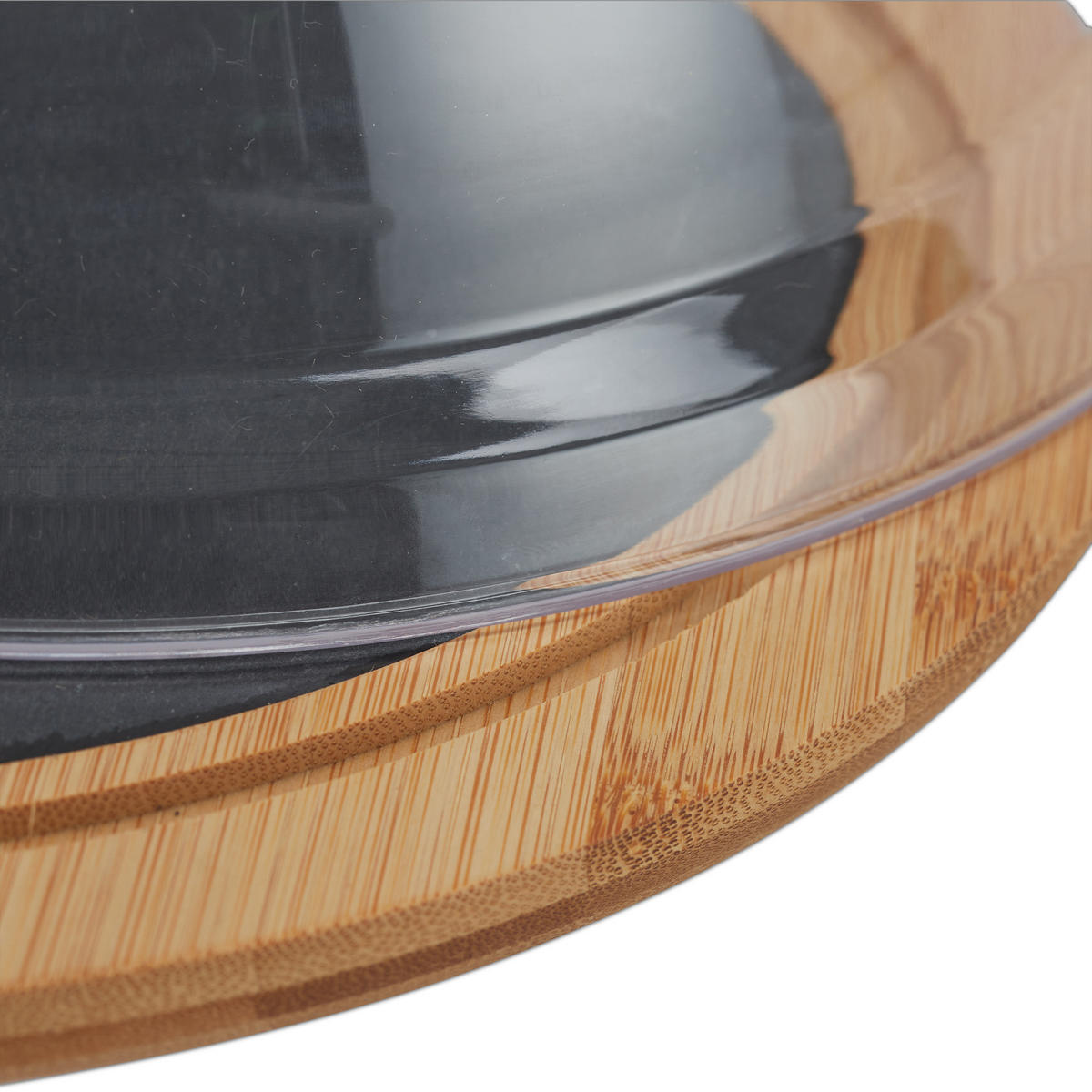 KÄSEGLOCKE - Multicolor, Holz/Kunststoff (25/13/25cm) - Relaxdays