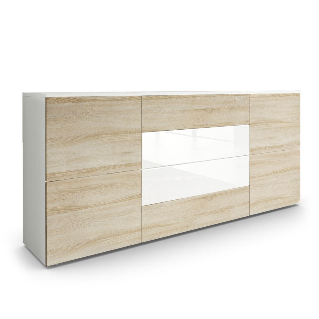 Vladon Sideboard Eiche San Remo 166x72x35 cm