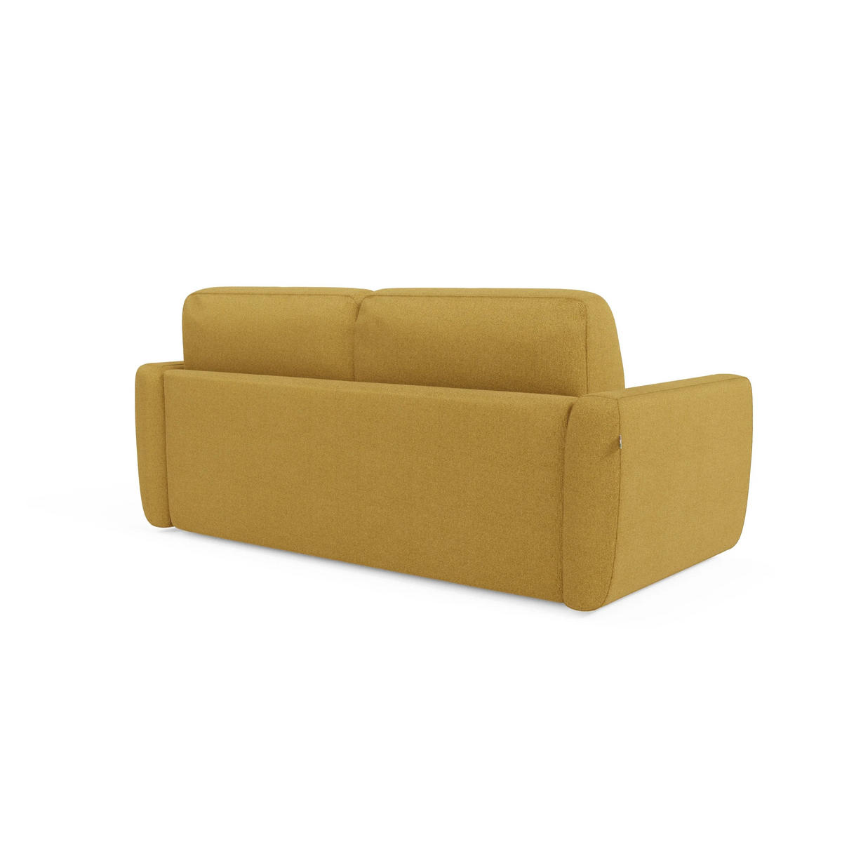SCHLAFSOFA Leonida - Gelb, Metall (222/92/98cm) - Divani.store