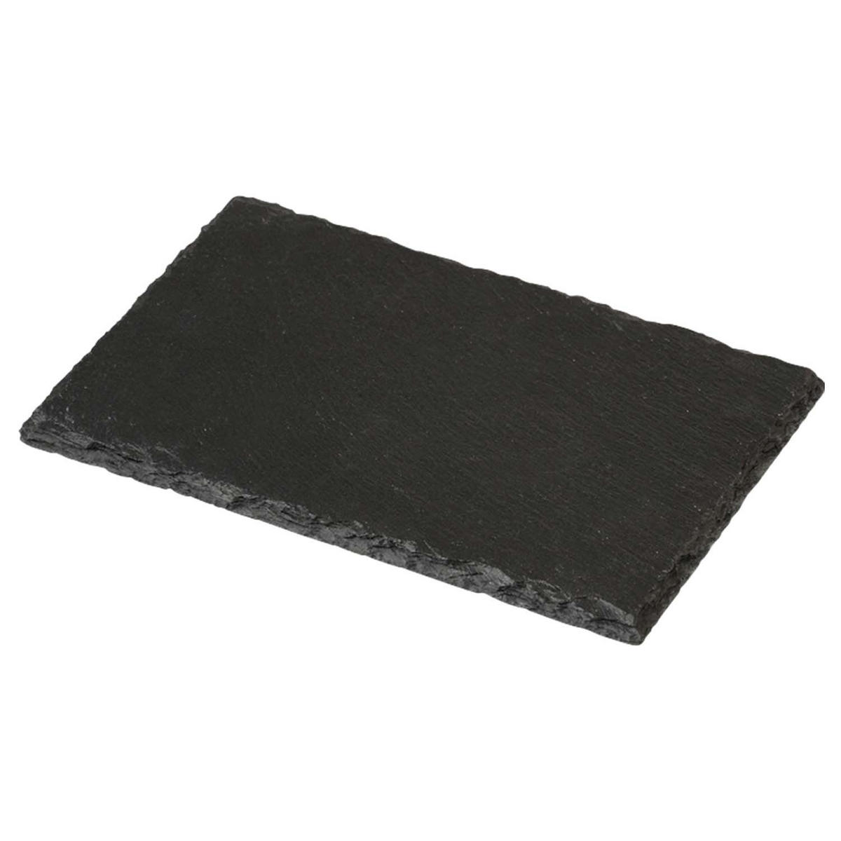 BUFFETPLATTE aus Schiefer 5 Stück - 22 x 14cm - Schwarz, Stein (14/0.6/22cm) - Kesper