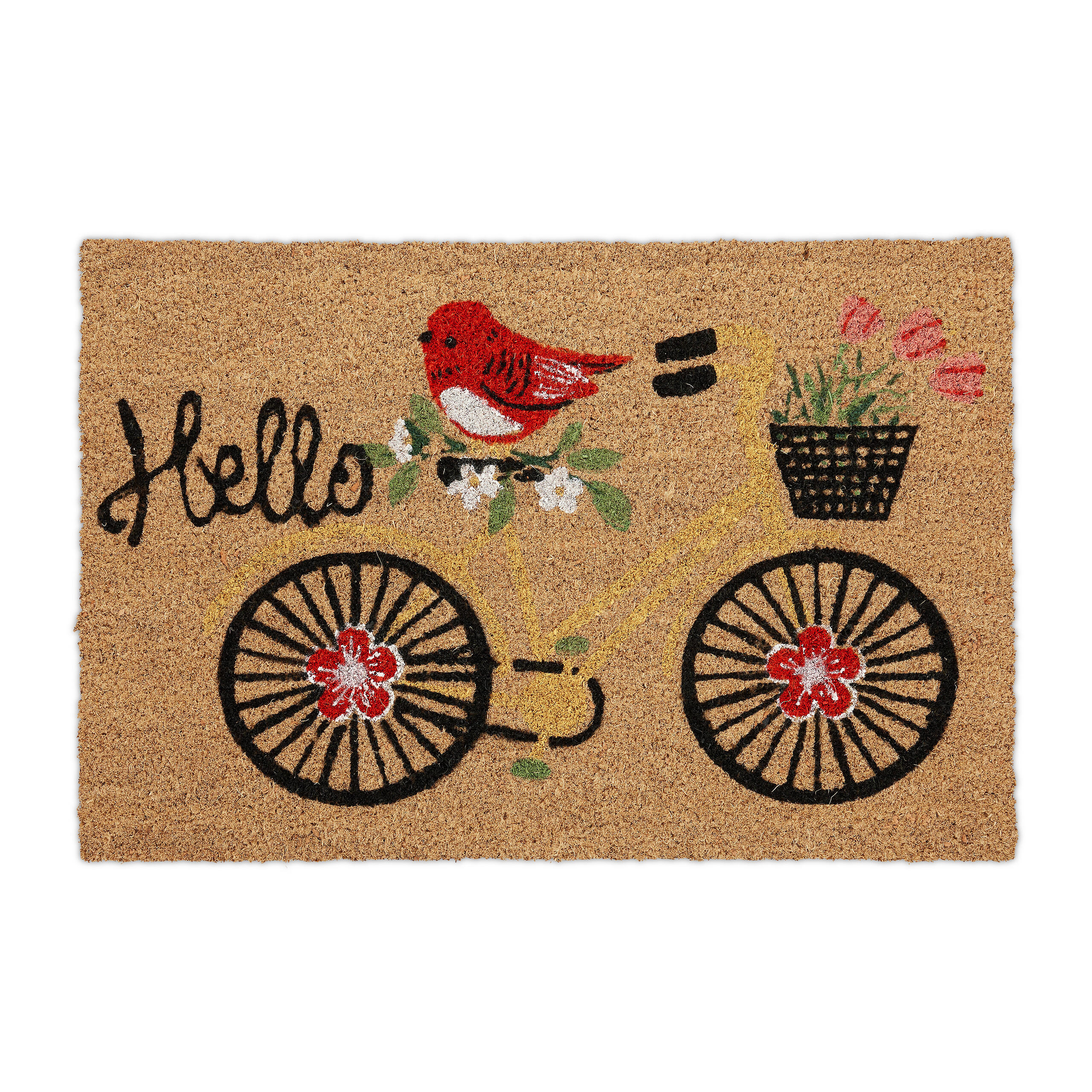 FUßMATTE - Multicolor, Kunststoff/Textil (60/40cm) - Relaxdays