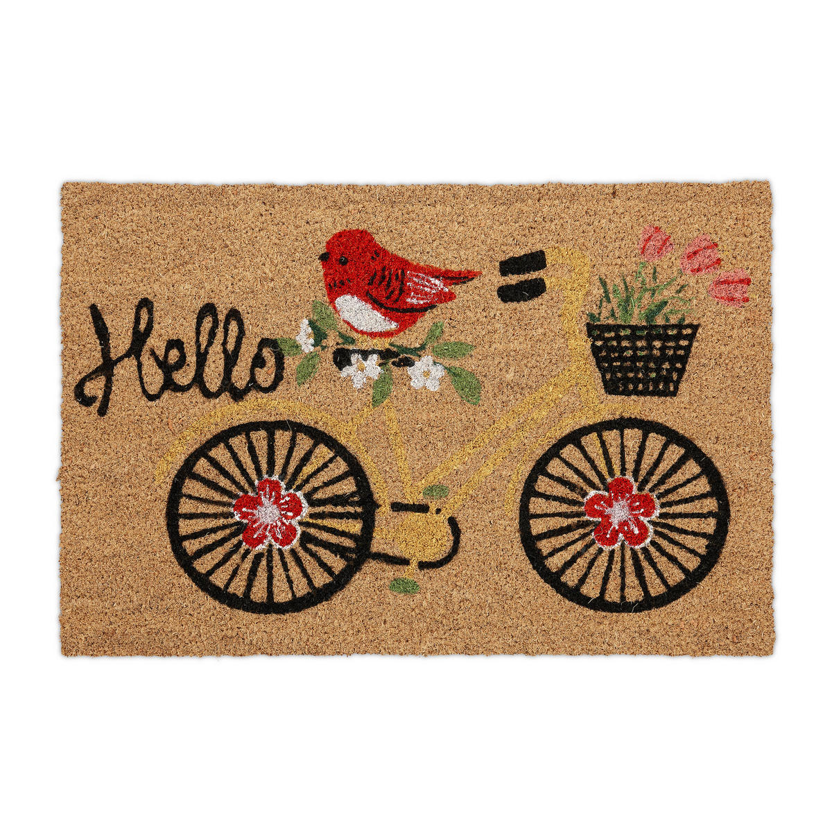 FUßMATTE - Multicolor, Kunststoff/Textil (60/40cm) - Relaxdays