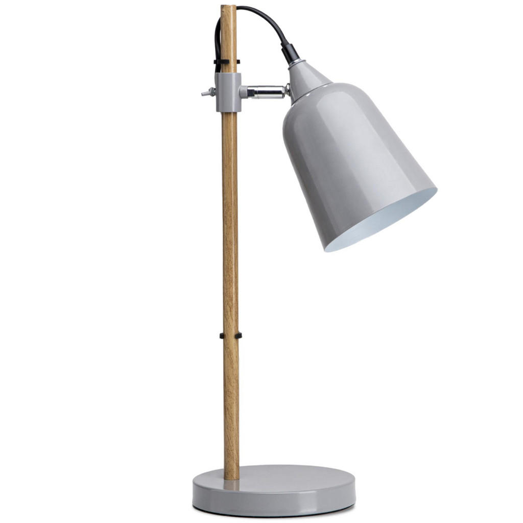 Thumbnail - Konsimo® Tischlampe, Grau, Metall, 16x49x16 cm, Lampen & Leuchten, Innenbeleuchtung, Tischlampen, Tischlampen