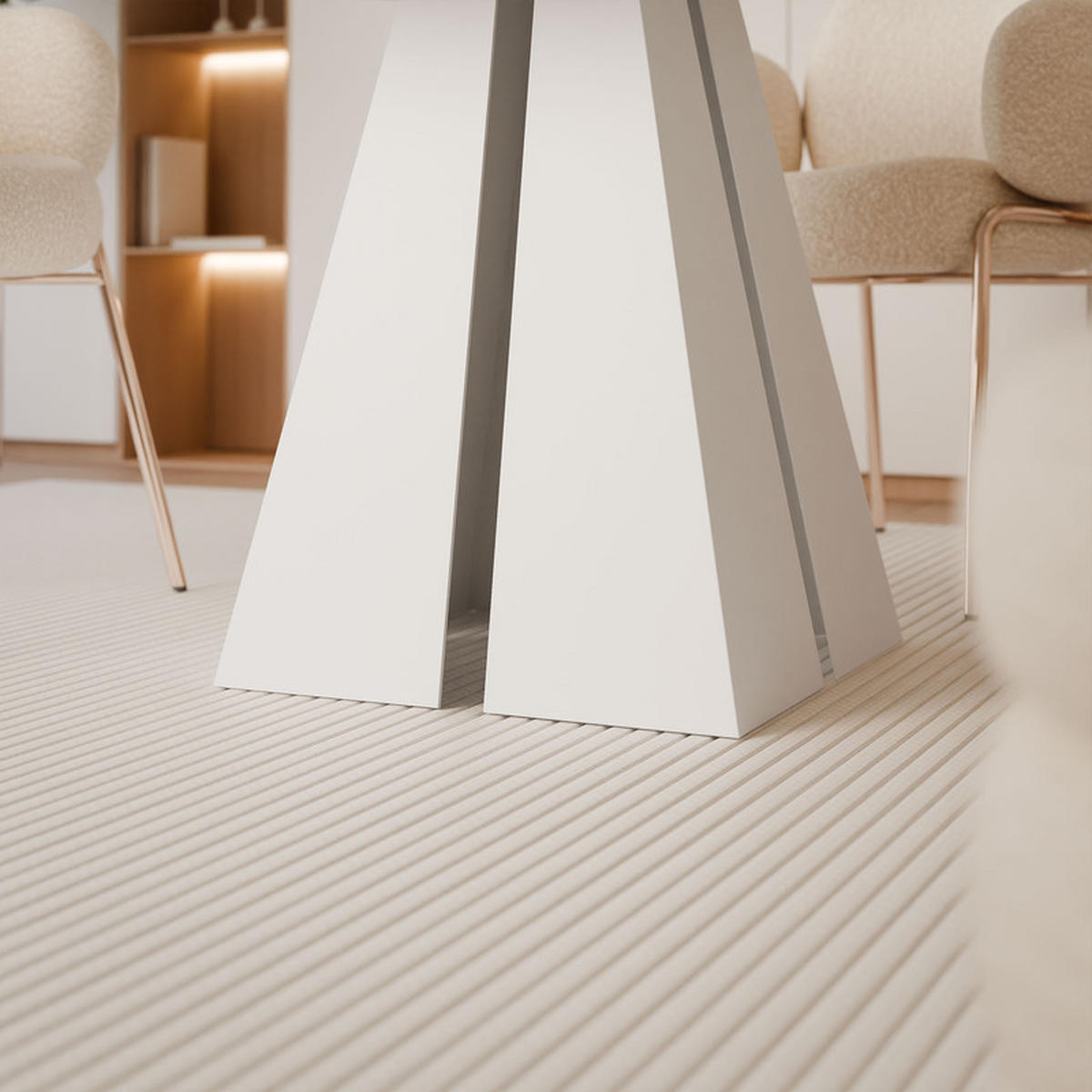 AUSZIEHTISCH ZELO 100/50/76 cm mit Metallgestell, Weiß - Weiß, Holzwerkstoff/Metall (50/100/76cm) - Idohome