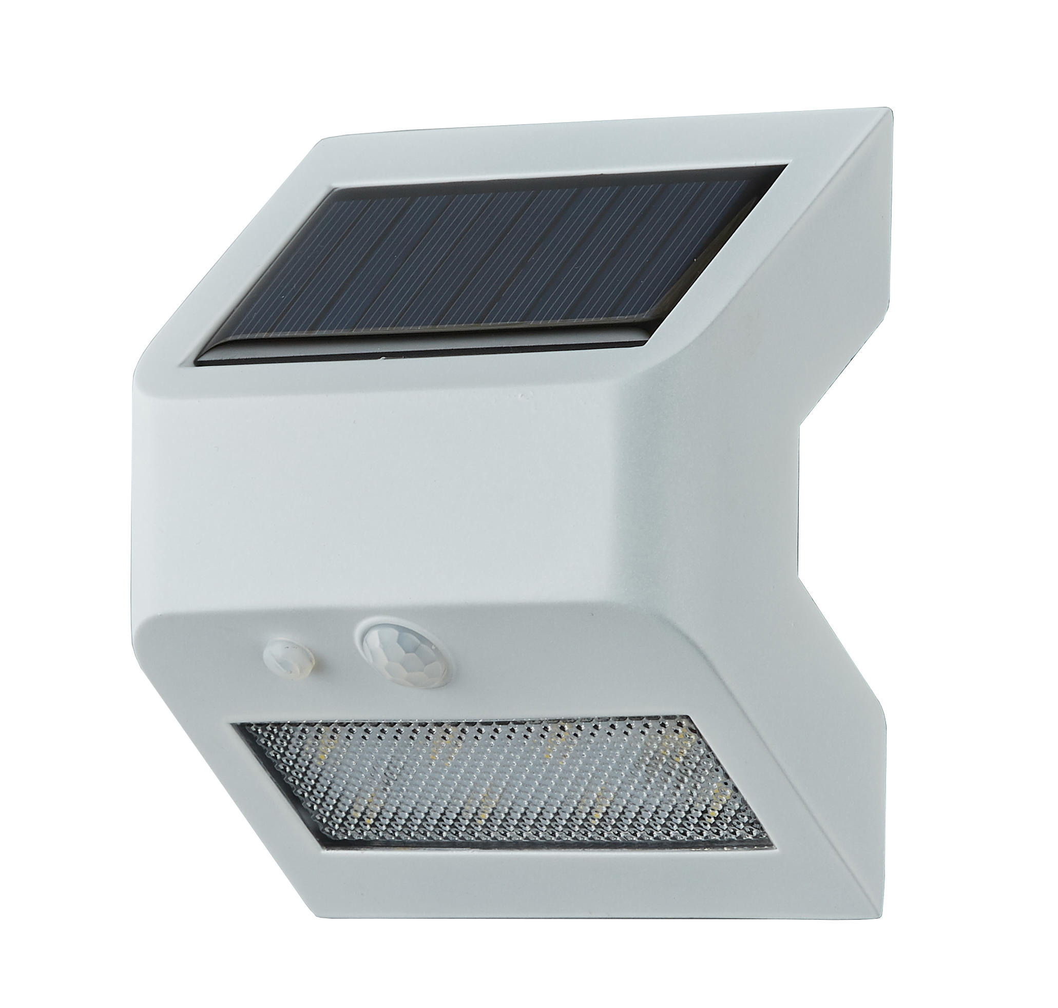 LED Solar-Wandleuchte mit Bewegungsmelder & Dämmerungssensor – ideal für Eingangsbereiche, Treppen & Terrassen weiß warmweiß - Weiß, Kunststoff (5.3/11.5/10cm) - Northpoint
