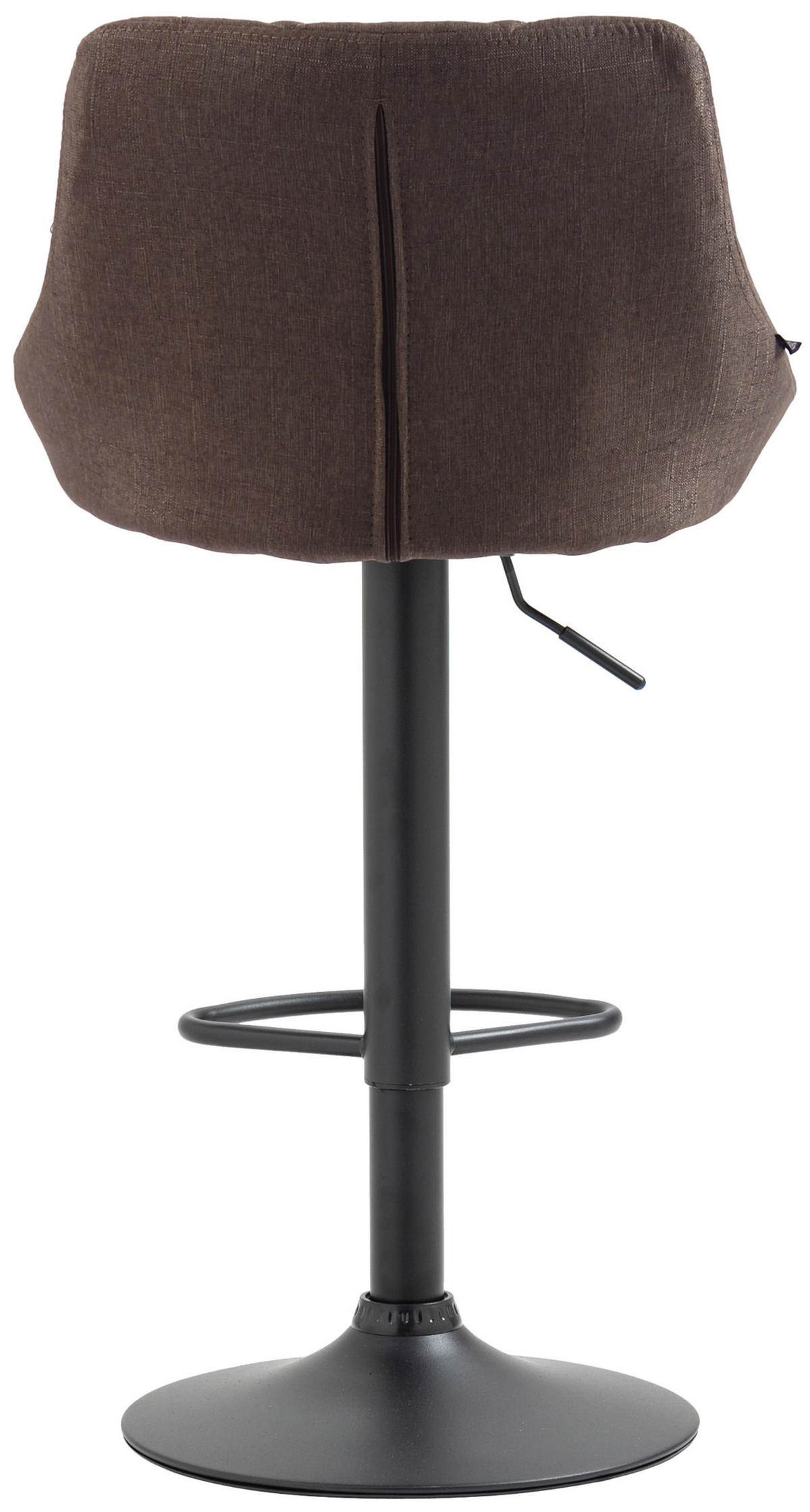 BARHOCKER Stoff taupe - Taupe/Schwarz, Textil/Metall (46/83/49cm) - CLP