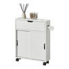 SEITENSCHRANK Kempele - Weiß, Holzwerkstoff (52/67/17cm) - [en.casa]