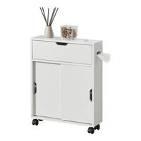SEITENSCHRANK Kempele - Weiß, Holzwerkstoff (52/67/17cm) - [en.casa]
