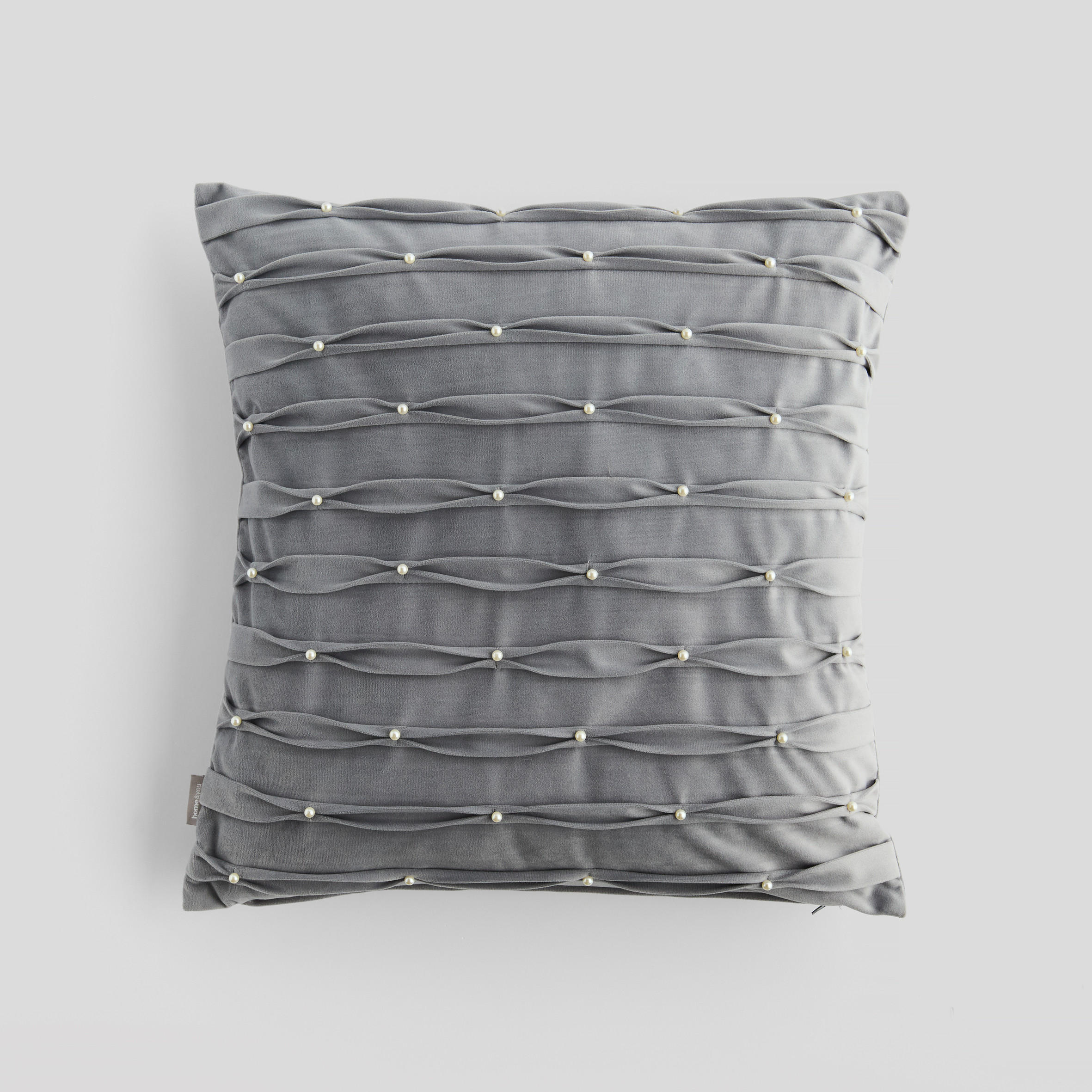 KISSENBEZUG Perline - Dunkelgrau, Textil (45/45cm) - home&you