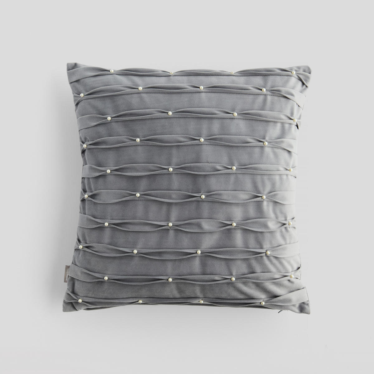 KISSENBEZUG Perline - Dunkelgrau, Textil (45/45cm) - home&you