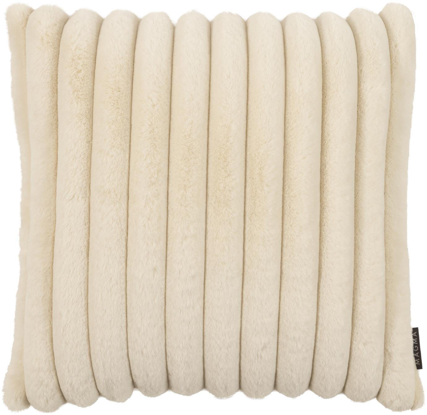 KISSENHÜLLE Raya Streifen Look natur - Creme, Textil (45/45cm) - Magma Heimtexx
