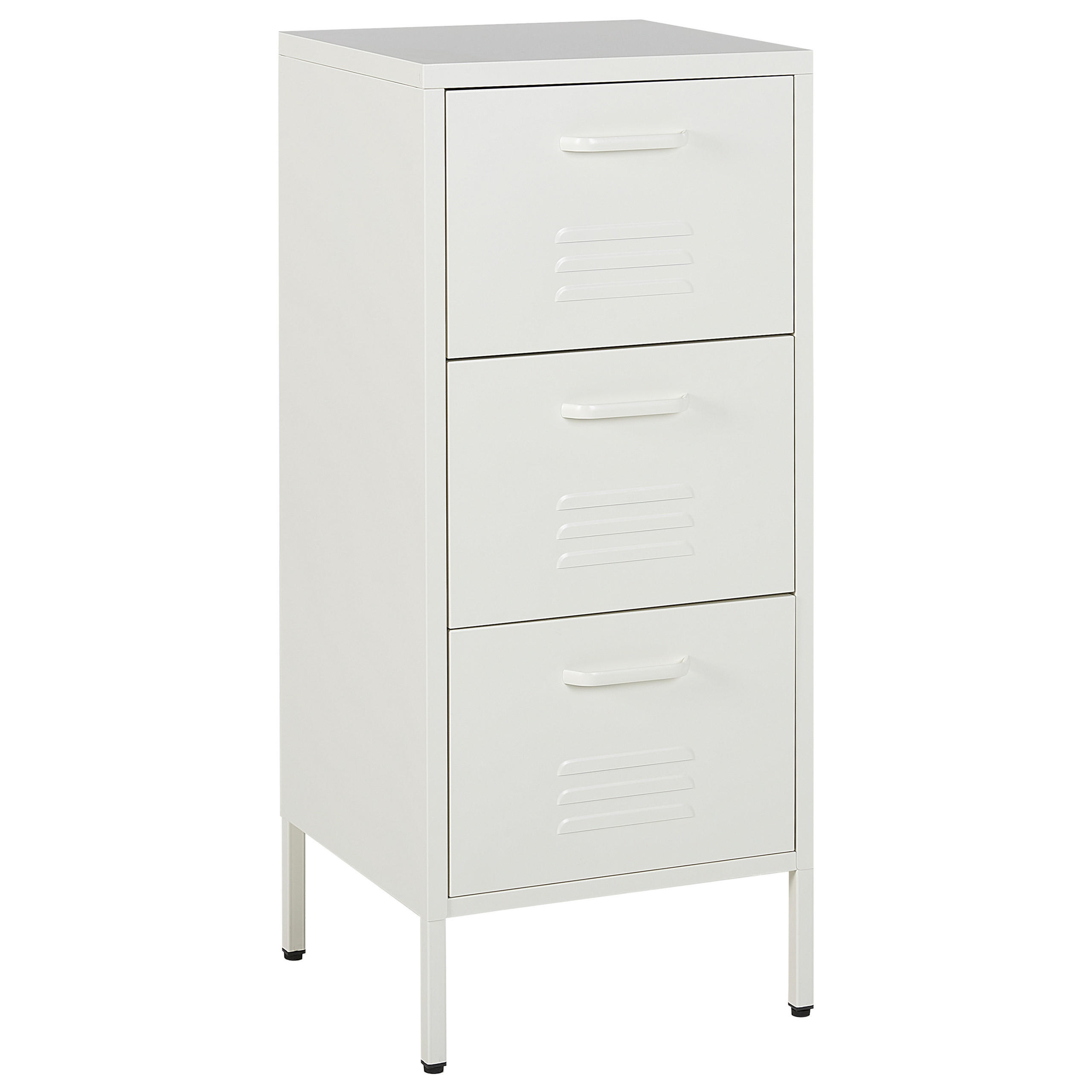 AKTENSCHRANK weiß Wostok - Weiß, Metall (43/103/40cm) - Beliani