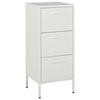 AKTENSCHRANK weiß Wostok - Weiß, Metall (43/103/40cm) - Beliani