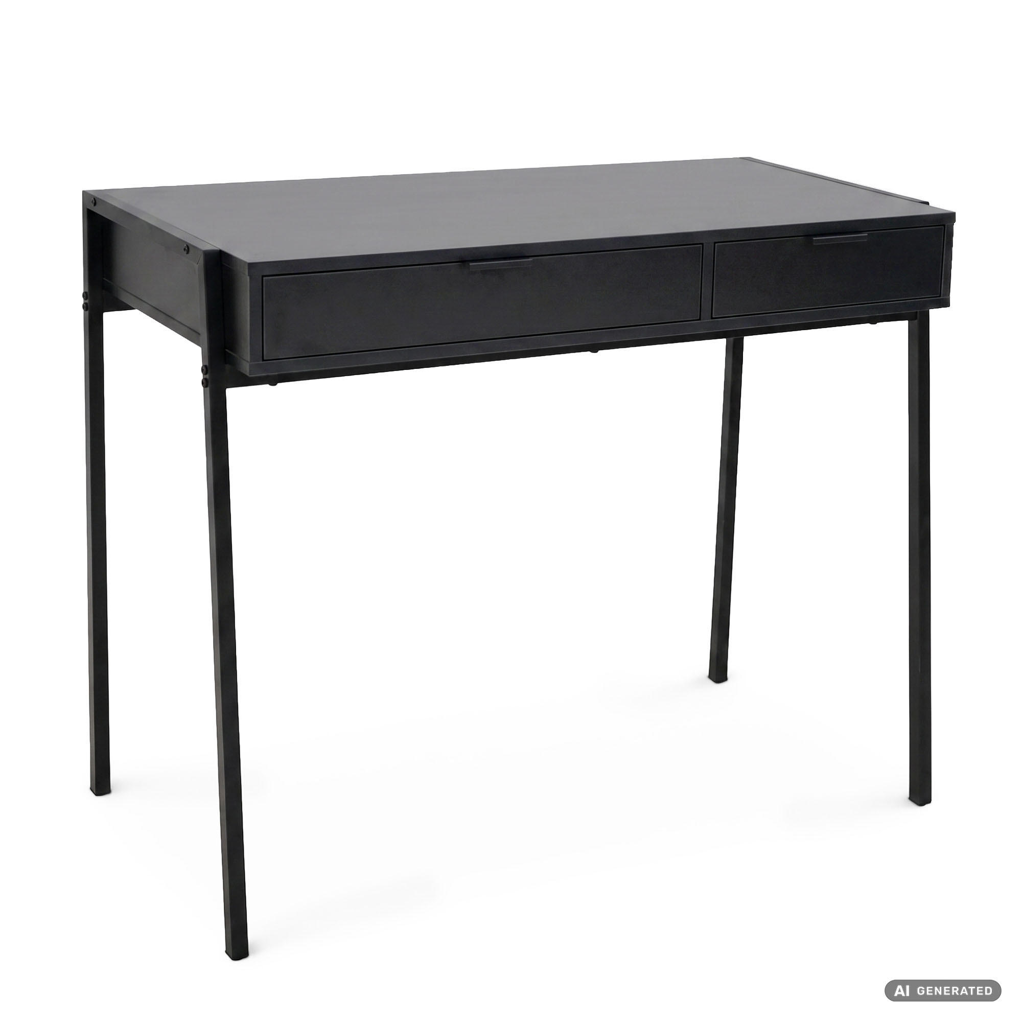 Akord Schreibtisch Schwarz 45x80.5x100 cm