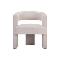SESSEL mit gerader Rückenlehne - 1 Person - stoff - beige Fontanova - Beige, Textil (66/75/63cm) - Vente-Unique