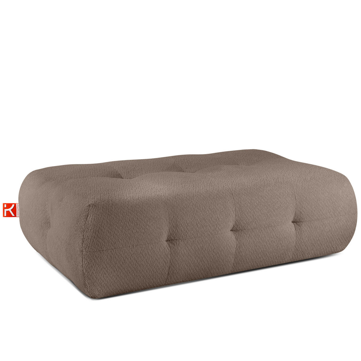 SITZHOCKER ALIGRA, Braun - Braun, Holz/Holzwerkstoff (144/44/95cm) - KONSIMO®