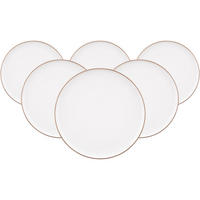 SPEISETELLER Sento Home Pure Lines Cocoa Brown ø 27,6 cm 6er Set - Hellbraun, Keramik (27.6cm) - Seltmann Weiden