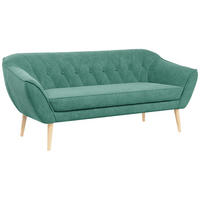 SOFA Pirs 3 Sitzer Strukture Grün - Braun/Grün, Holz/Textil (180/75/74cm) - MKS