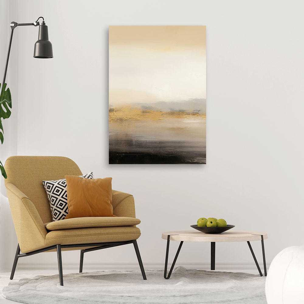 LEINWANDBILD Abstrakte Textur Loft Beige 40x60cm - Beige, Textil (40/60cm) - Feeby