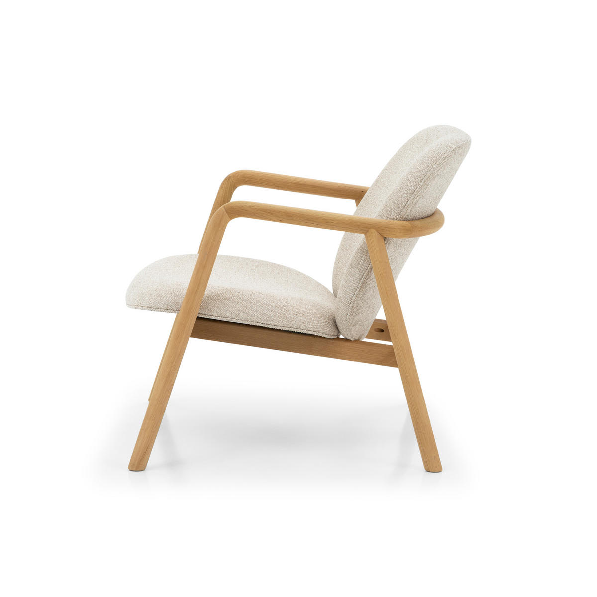 SESSEL Theo, Natur Massiveiche - Beige, Holz (76/78/77cm) - WOODEK