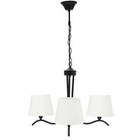PENDELLEUCHTE CLARIKA, Schwarz/Weiß - Schwarz/Weiß, Textil/Metall (67/67/36cm) - KONSIMO®