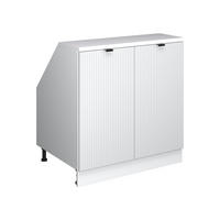 ŠIKMÁ SKRIŇA Rion Biele zvlnenie 80 x 81.6 cm s 2 dverami, korpus skrine hĺbka 60 cm - biela, kompozitné drevo (80/83.8/60cm) - Vicco