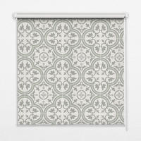 VNÚTORNÁ roleta - okenná roleta - roleta - 100x100 cm - Portugalské dlaždice - zelená, plast (100/100/0.5cm) - TULUP
