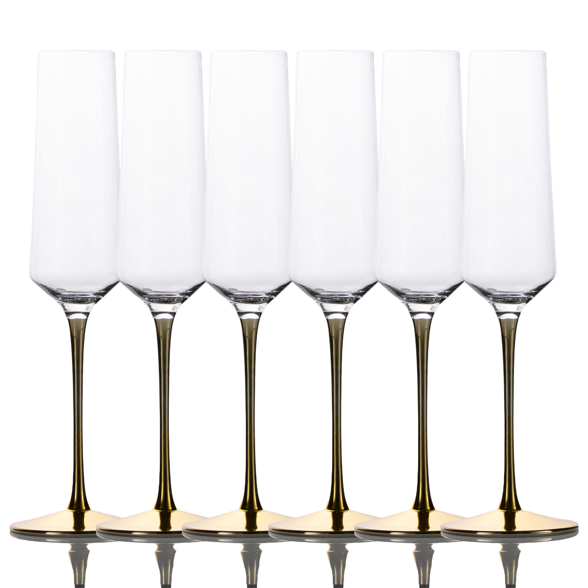 SEKTGLAS SET 200 ml (6-tlg) - Transparent, Glas (0.2L) - Intirilife