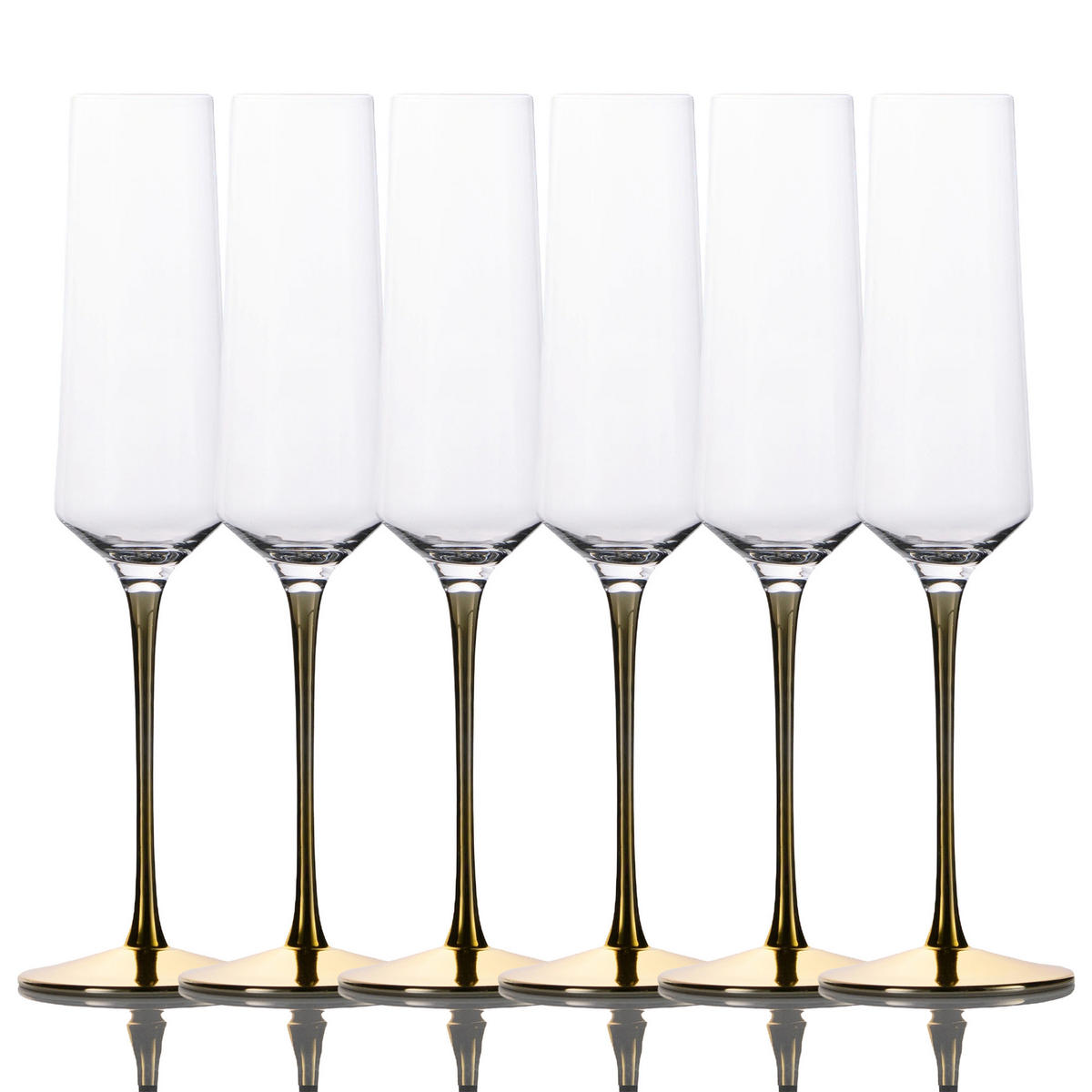 SEKTGLAS SET 200 ml (6-tlg) - Transparent, Glas (0.2L) - Intirilife