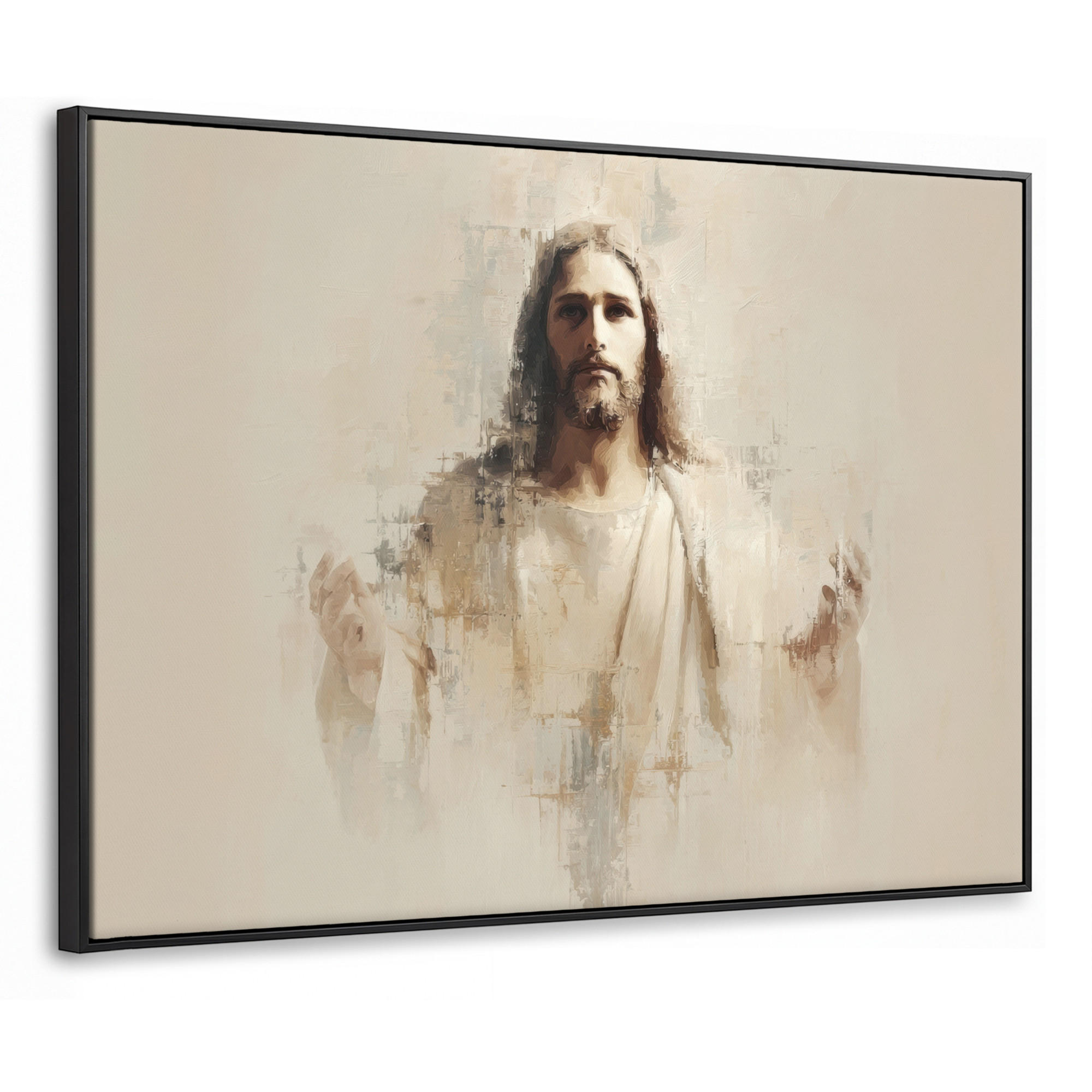 MuchoWow Leinwand Beige 70x50 cm