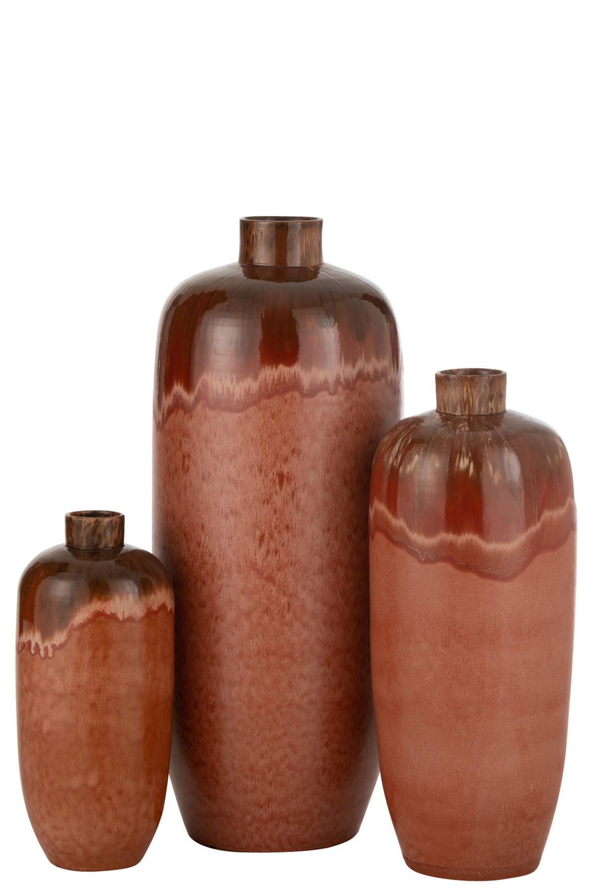 VASE ALINE - Töpferei - Rot - L - Ø 34 cm - Rot, Keramik (89cm) - J-Line