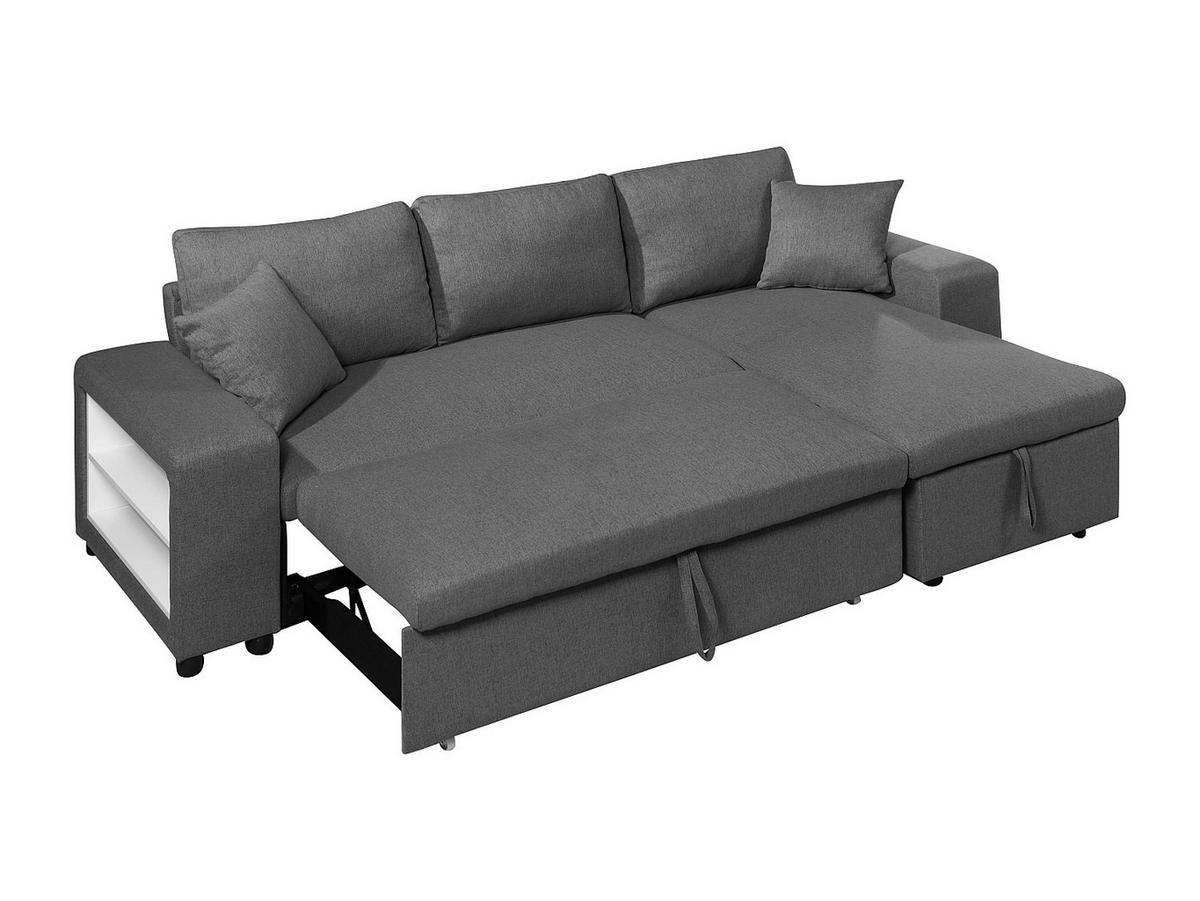 SCHLAFSOFA - 4 Personen - Stoff - Anthrazitgrau - - Anthrazit, Textil (240/84/145cm) - Vente-Unique