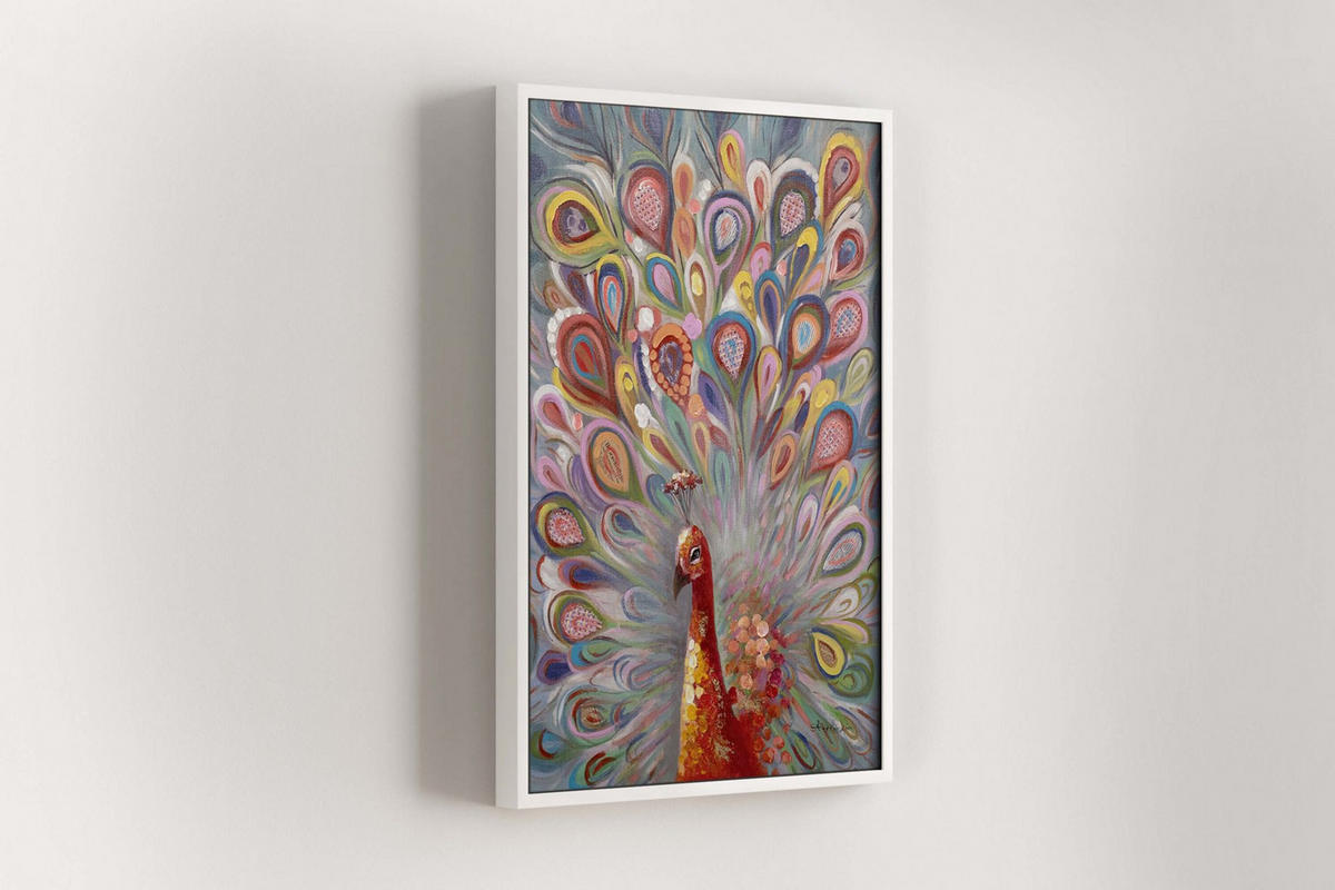 OLEJOMAĽBA 70/100 cm, Zvieratá - viacfarebná, drevo/textil (70/100cm) - KUNSTLOFT