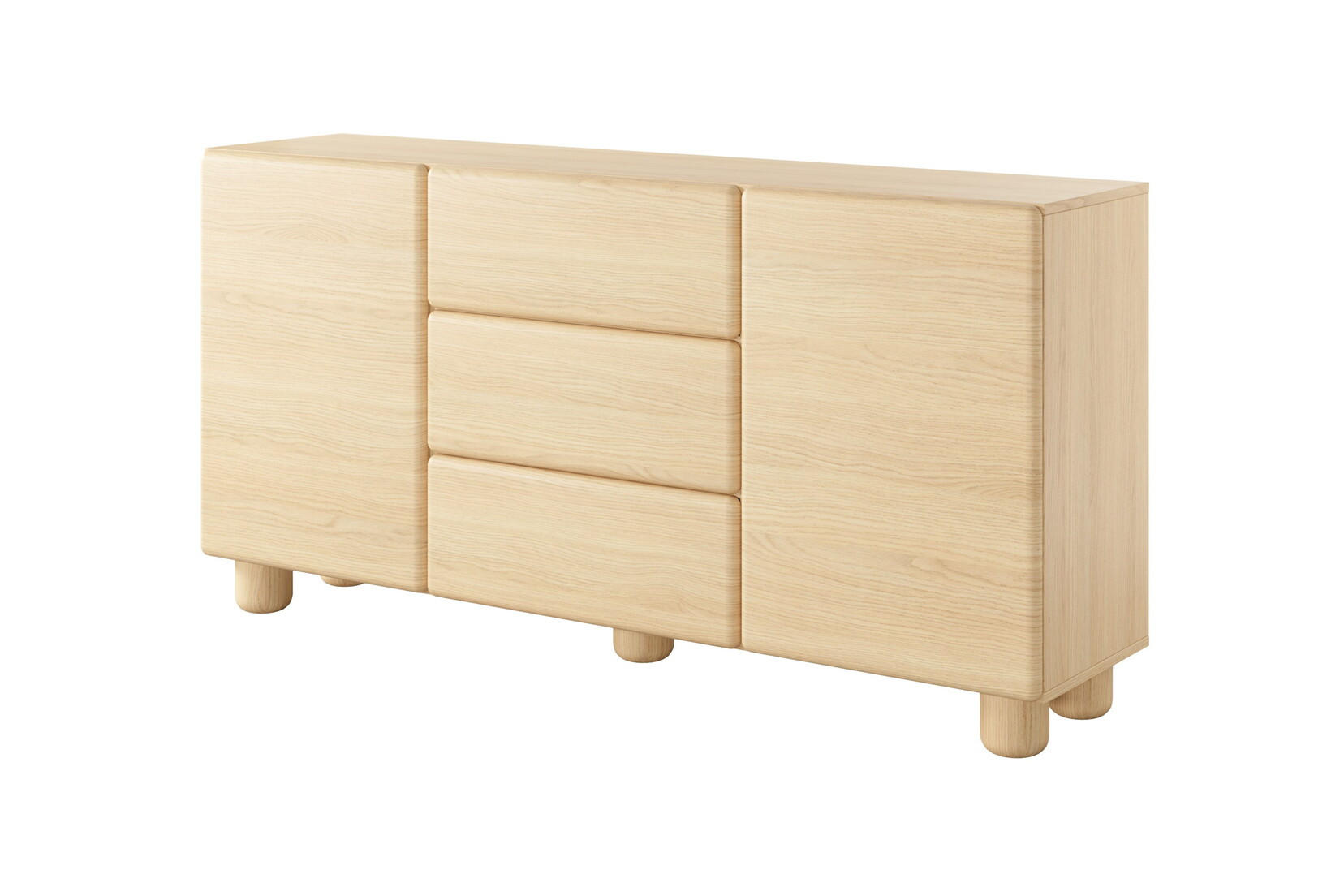 KOMMODE mit Schubladen Bloom, Boho, 160 cm, Eiche Vicenza - Eichefarben, Holz (160/80/38cm) - Emporius