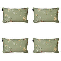 DEKORATIONSKISSEN Aria - Grün - 30/50/10 cm - 4er-Set - Grün, Textil (50/30cm) - Madison