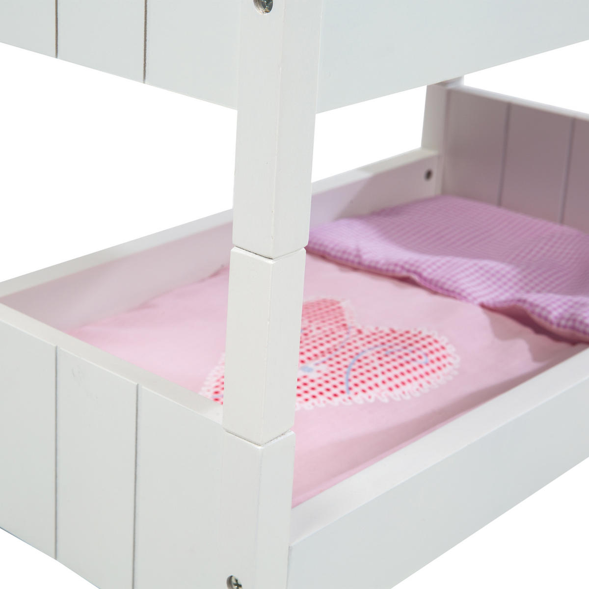 PUPPENETAGENBETT Fienchen - Weiß, Holzwerkstoff (30/45.5/52cm) - Roba