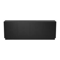 SIDEBOARD - 199.8 cm x 43 cm - Holz, Platte - Schwarz - MEZULIA - Schwarz, Holz (199.8/71/43cm) - Vente-Unique