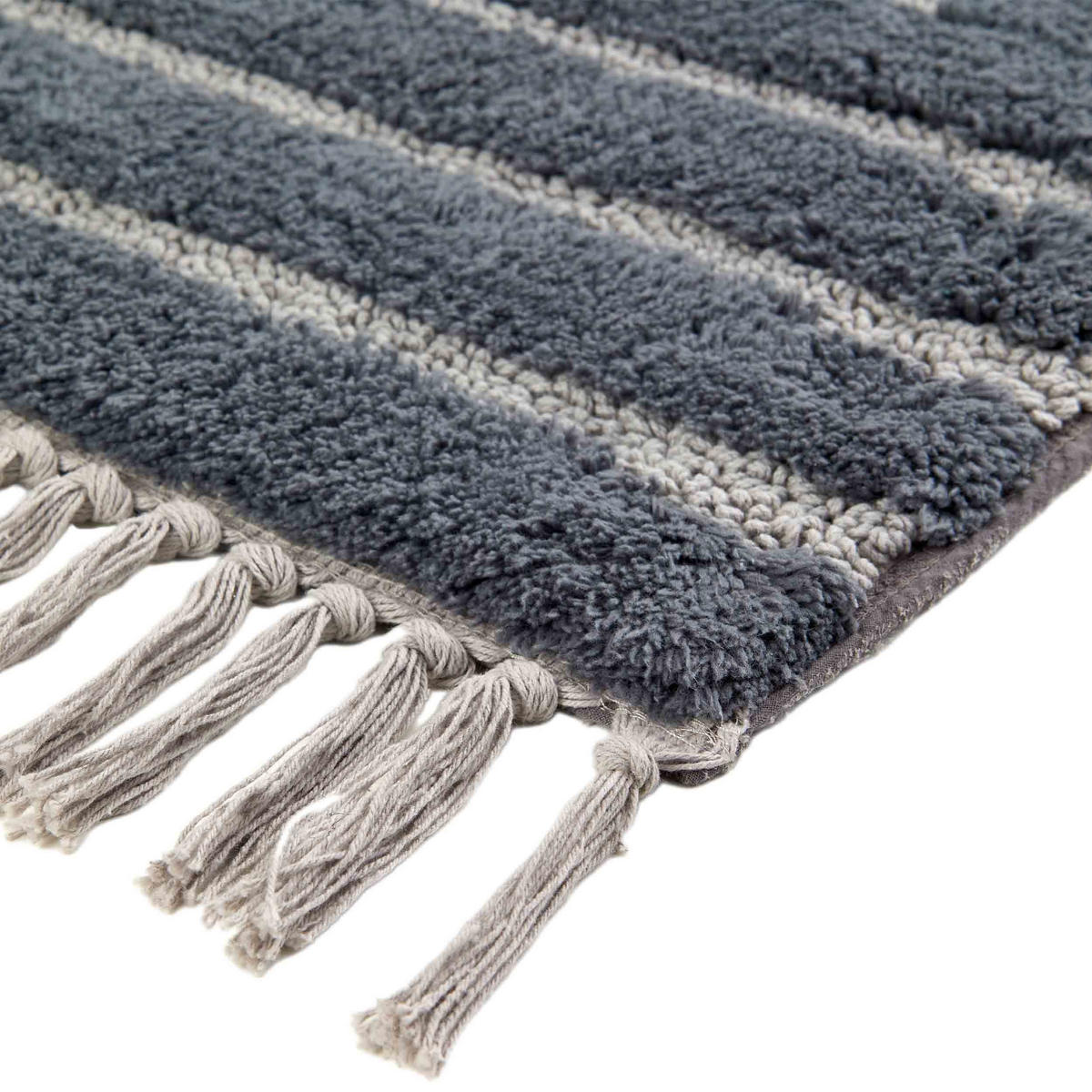 BADEMATTE BAHAMAS - Grau, Textil (60/90cm) - Schöner Wohnen